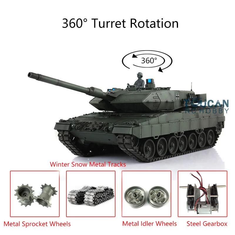 HENG LONG 1/16 ׸ 7.0 Leopard2A6 Toucan Toucan RTR RC ũ, 3889 W/ 360 ͷ ݼ ̵鷯, ڵ TH17609-SMT8